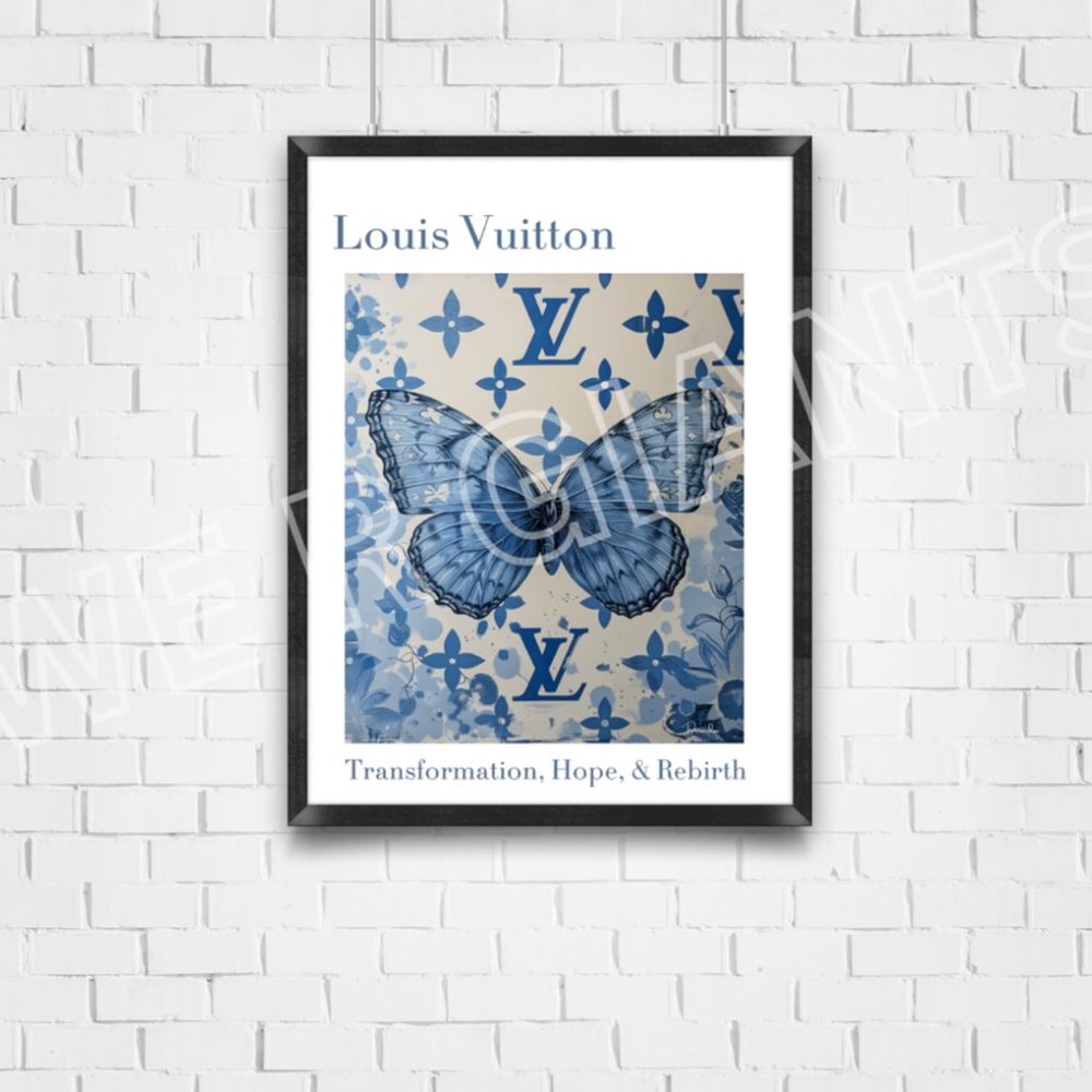LUXURY BUTTERFLY WALL Artwork 11X17- Transformation, Hope, & Rebirth